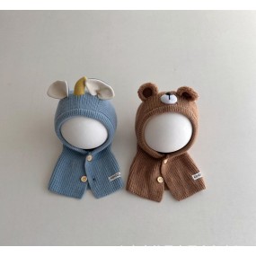 熊耳帽供应商-手工钩编巴拉克拉瓦厚实防风