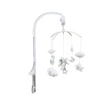 床铃工厂-白色天使旋转音乐挂件