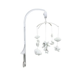 床铃工厂-白色天使旋转音乐挂件