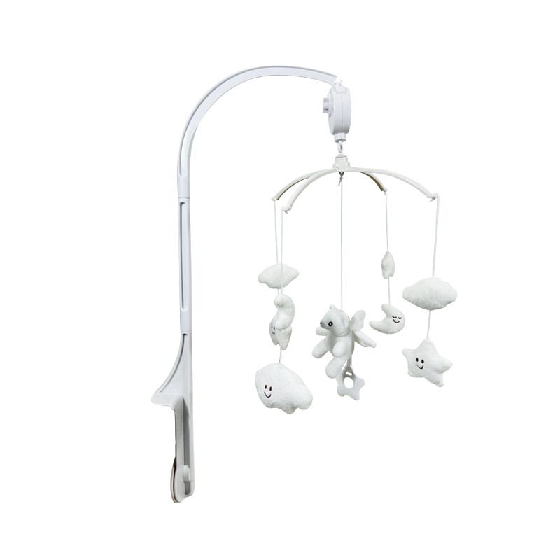 床铃工厂-白色天使旋转音乐挂件