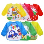 长袖围嘴供应商-防水幼儿断奶罩衣