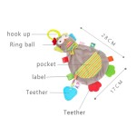 安抚玩具供应商-动物毛巾摇铃0-12个月礼品