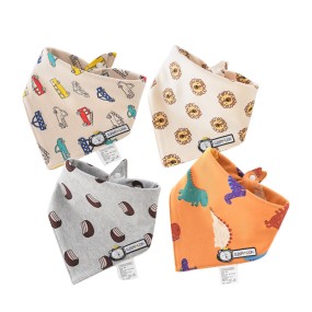 Triangle Bib Factory - Double Cotton Cartoon Print Apron