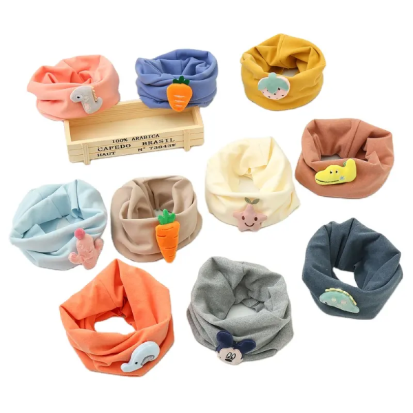 保暖围巾生产厂家-加厚棉质儿童脖套冬季