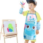 儿童围裙工厂-卡通艺术绘画防水厨房