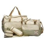 婴儿尿布包生产厂家-5件套防水旅行手提包