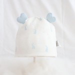 医院帽供应商-柔软棉质婴儿蝴蝶结保暖帽