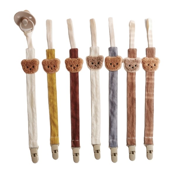 奶嘴夹生产厂家-棉质卡通安抚奶嘴夹链