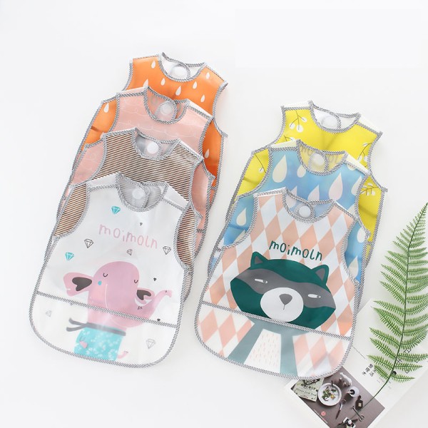 喂养围嘴工厂-防水EVA儿童口水围嘴