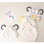 医院帽供应商-柔软棉质婴儿蝴蝶结保暖帽