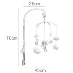 床铃工厂-白色天使旋转音乐挂件