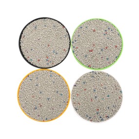 膨润土猫砂工厂-工厂直供彩色颗粒快速结团