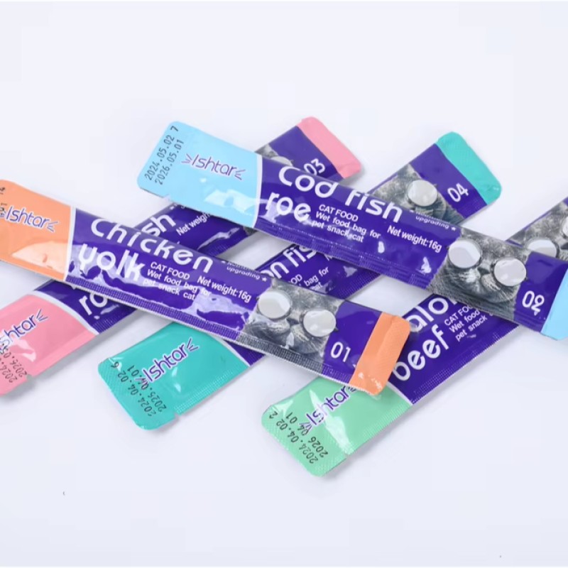 宠物零食工厂-营养条ISHTAR品牌猫条湿粮软罐头
