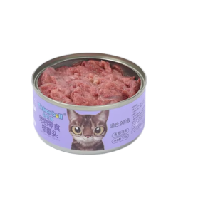 宠物零食工厂-热销罐头猫食品高蛋白营养牛肉鸡肉