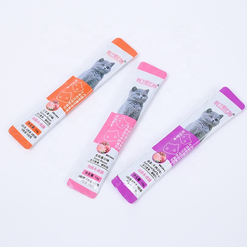 宠物零食工厂-定制批发湿猫零食多种口味三文鱼金枪鱼