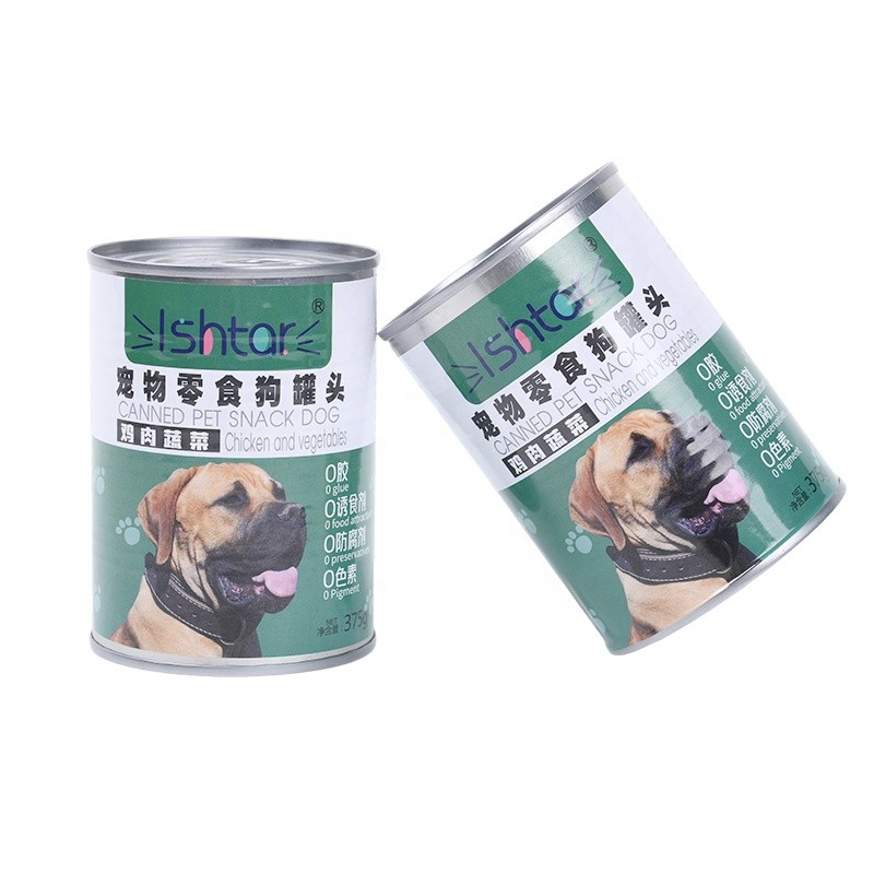 宠物零食厂家-Aibak品牌工厂批发鸡肉蔬菜罐头犬