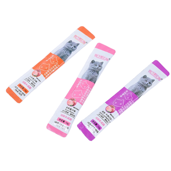 宠物零食供应商-特价有机16克零食棒牛肉味蛋白猫条
