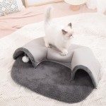 猫床供应商-猫隧道床双用途可玩可睡U形隧道