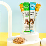 猫食品厂家-贴牌代工小鱼形咀嚼零食薄荷饼干