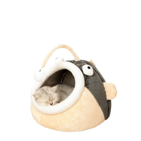 宠物床厂家-安抚犬床猫洞床带罩可拆