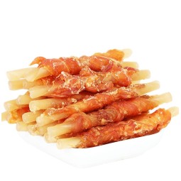 宠物零食供应商-500克鸡绕奶棒鸡胸小寿司