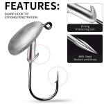 Lead Jig Hook Factory - OEM Custom Round Ball Shape Head