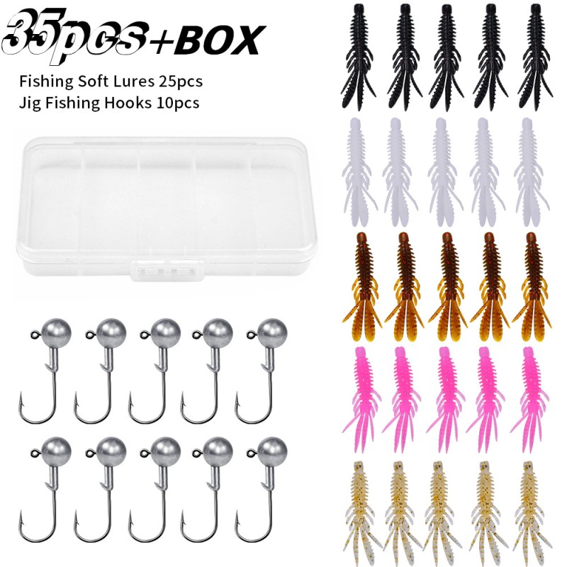Prawn Fishing Lure Set Manufacturer - OEM Custom Soft Shrimp Jig