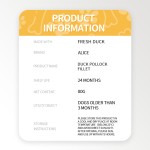 狗零食工厂-OEM ODM风干鸭肉鳕鱼片