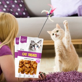 猫零食生产厂家-OEM ODM风干三文鱼心形