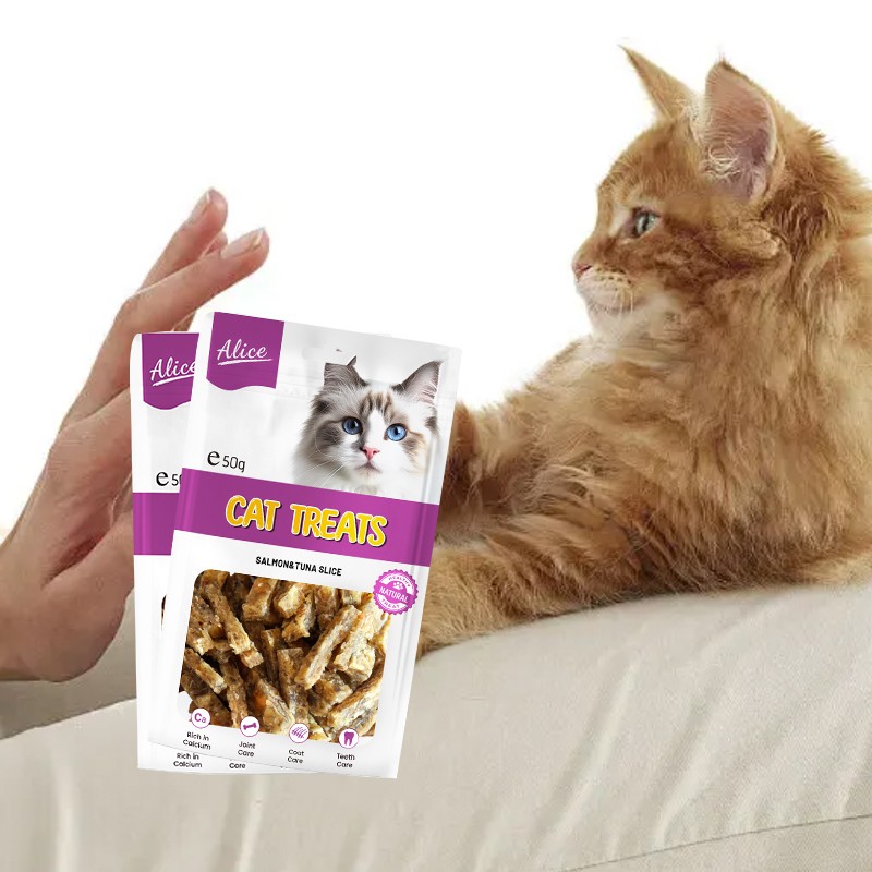 猫零食供应商-OEM ODM风干三文鱼金枪鱼片