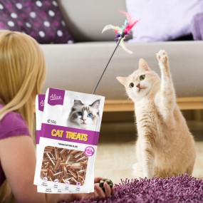 猫零食工厂-OEM ODM风干金枪鱼鳕鱼迷你片