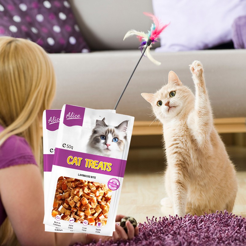 猫零食生产厂家-OEM ODM风干羊肉鳕鱼块