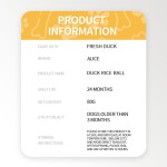 狗零食生产厂家-OEM ODM风干鸭肉饭团