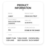 狗零食生产厂家-OEM ODM奶油湿棒55克