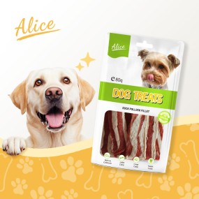 狗零食工厂-OEM ODM风干鸭肉鳕鱼片