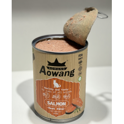 罐头猫粮工厂-热销AOWANG375克全品种三文鱼味私有标签