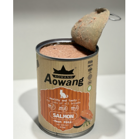 罐头猫粮工厂-热销AOWANG375克全品种三文鱼味私有标签