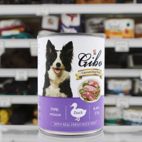 Wet Dog Food Manufacturer - Gibo Brand High Quality Duck Flavor Healthy Dog Canned