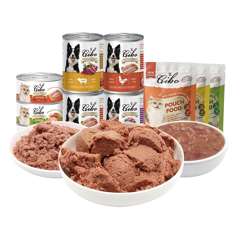 犬罐头食品供应商-代工贴牌奶油零食湿宠物零食鸡肉牛肉蔬菜