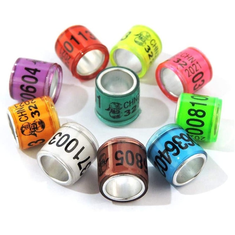 鸽子带工厂-塑料铝带鹦鹉农场编号标志赛鸽