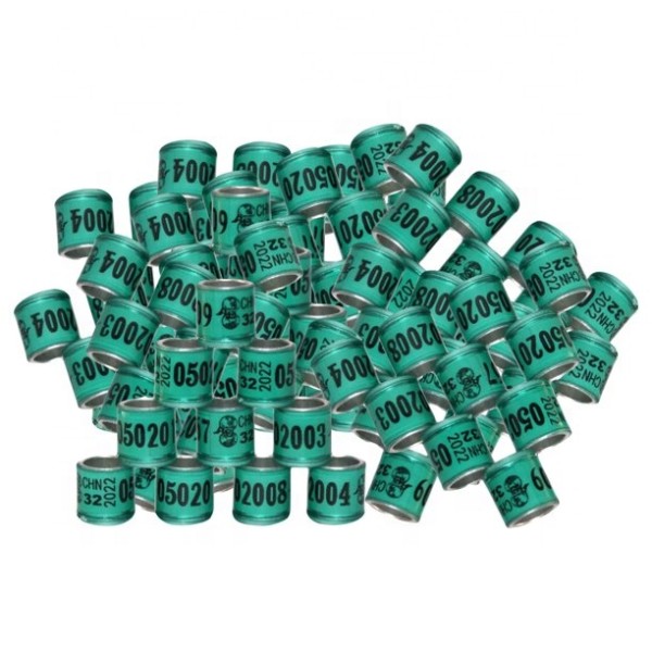 鸟带工厂-高品质定制彩色铝腿带鸟类鹦鹉