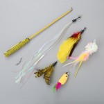 猫玩具工厂-可调长度摇摆悬挂羽毛