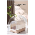 宠物厕所工厂-半封闭塑料沙盒带勺