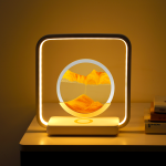 Sand Painting Lamp Factory - Dimmable Moving Sand Night Light Wireless Charging