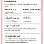 Pet Deodorant Spray Factory - Sterilization Urine Odor 50ml