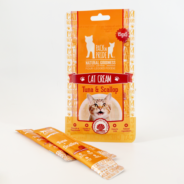 Cat Puree Sticks Factory - Soft Scallop Sunflower Salmon Oil