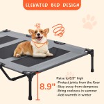 Elevated Dog Bed Supplier - Outdoor Durable Oxford Fabric Textilene Mesh Metal Frame Indoors Dog Bed