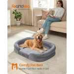 Dog Sofa Bed Factory - Medium Orthopaedic Egg Crate Foam Waterproof Liner Raised Edges Removable Cover