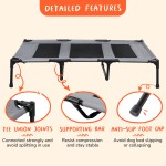 Elevated Dog Bed Supplier - Outdoor Durable Oxford Fabric Textilene Mesh Metal Frame Indoors Dog Bed