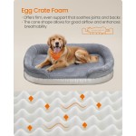 Dog Sofa Bed Factory - Medium Orthopaedic Egg Crate Foam Waterproof Liner Raised Edges Removable Cover